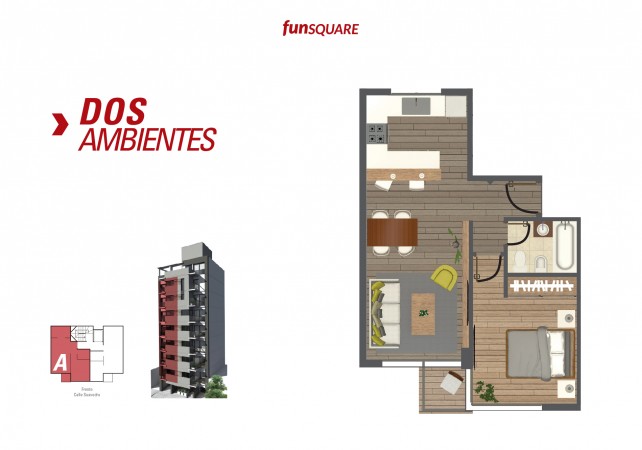 EDIFICIO NUEVO, CHAUVIN, EXCELENTE, 2 AMBIENTES EN DUPLEX, CON COCHERA, BALCON Y TERRAZA!!!!
