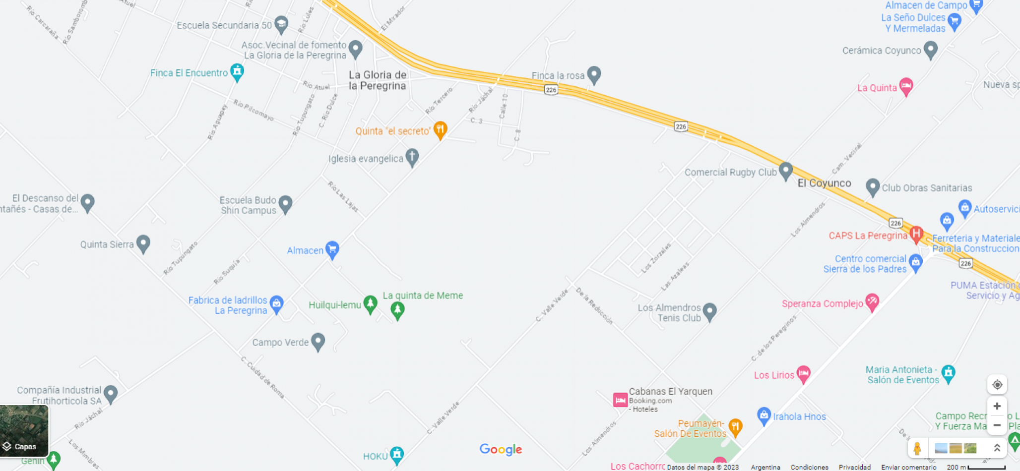 VENDE 11 LOTES, EN BLOCK O SEPARADOS, DE CASI 8 HECTAREAS TOTALES, ZONA LA GLORIA DE LA PEREGRINA , A METROS DE LA RUTA 226
