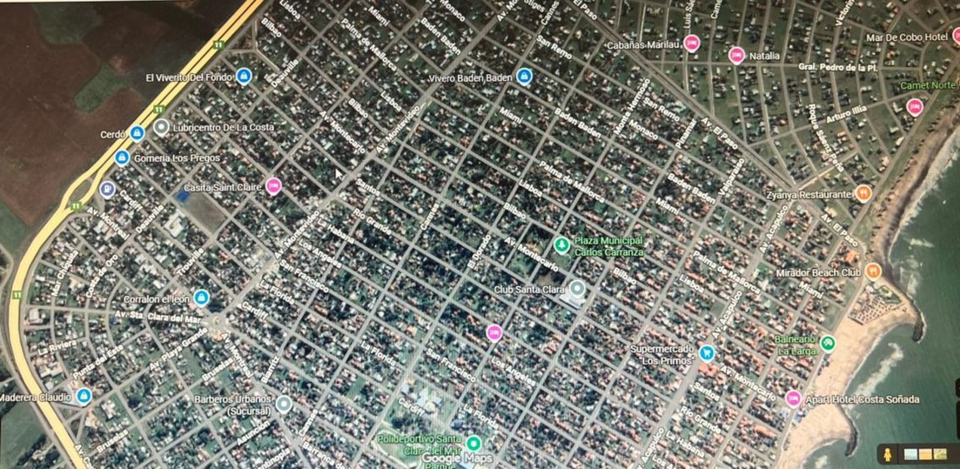 SUPER LOTE EN MAR CHIQUITA !!! CALLE SANTOS Y MONTEVIDEO, A POCOS  METROS DE LA RUTA Y DEL MAR