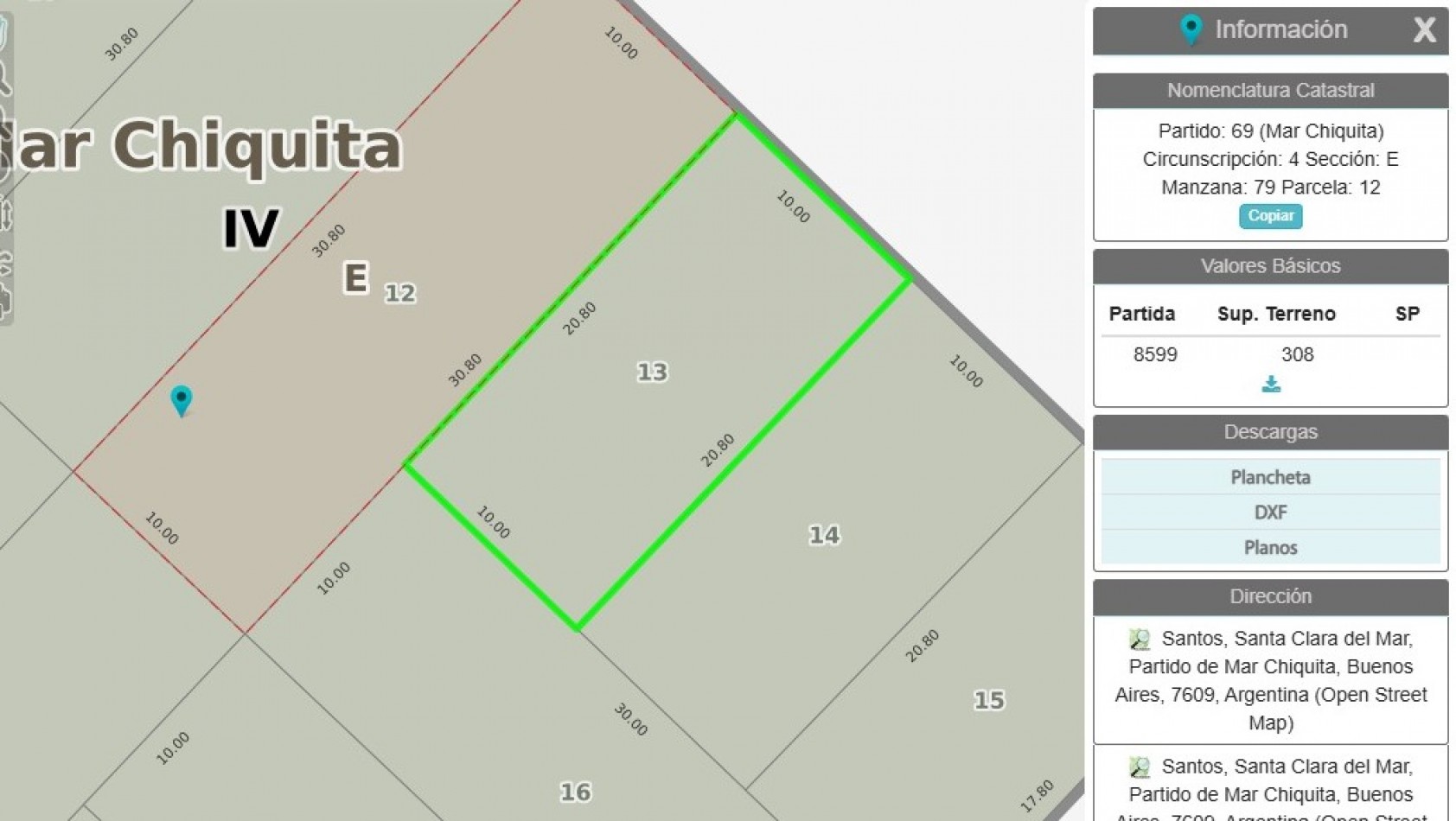 SUPER LOTE EN MAR CHIQUITA !!! CALLE SANTOS Y MONTEVIDEO, A POCOS  METROS DE LA RUTA Y DEL MAR