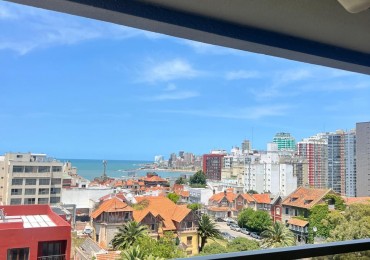 ALQUILER 24 MESES, MDP, IMPACTANTE PISO DE 3 AMB. LIVING COMEDOR, COCINA COMEDOR, LAVADERO , BALCONES, DOS COCHERAS, VISTA PLENA AL MAR  DESDE TODOS LOS AMBIENTES, UNICO !!!!